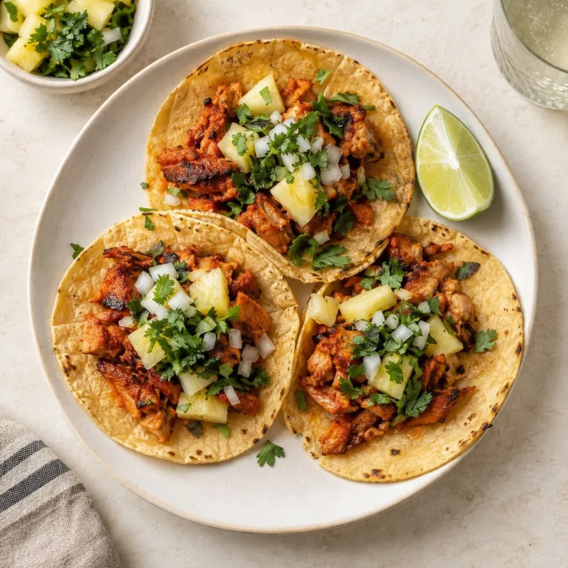 Imagen ilustrativa de tacos al pastor.